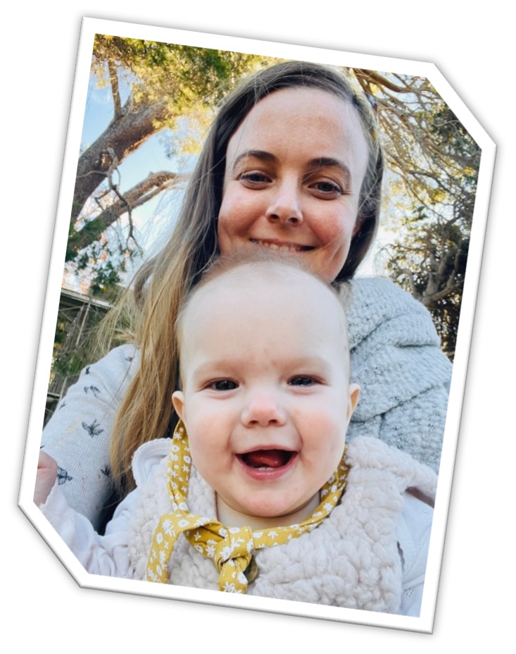 Lily and her mum, before the accident.